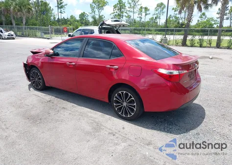 2015 Toyota Corolla S Plus z USA, uszkodzony, nr VIN 5YFBURHE7FP277695